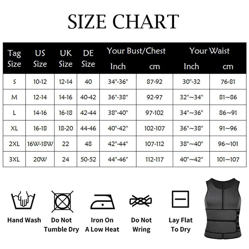 CATTIBOR Men Sauna Suit ,Men Waist Trainer Neoprene Sweat Vest Body Shaper ,Men Waist Trimmer Belt Workout Tank Tops for Runnging Fitness Gym,Menswear Undershirt for All Seasons