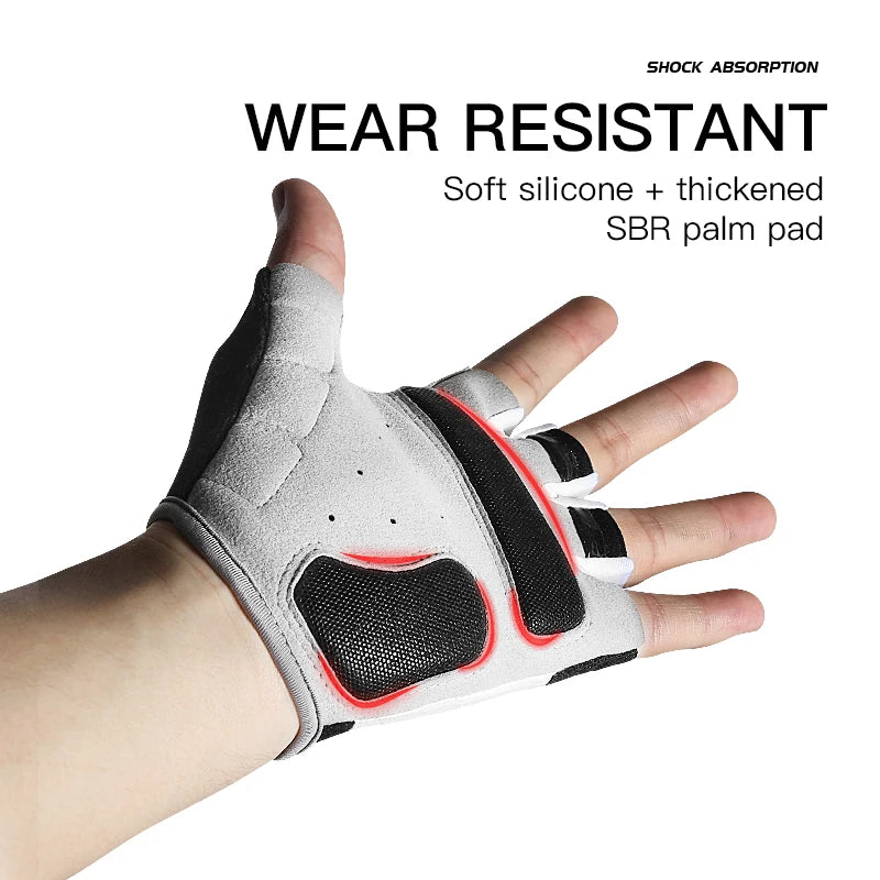 Half Finger Gym Training Gloves Fitness Weight Lifting Men Women Summer Cycling MTB Bike Motorcycle Gloves Shockproof GEL Pad