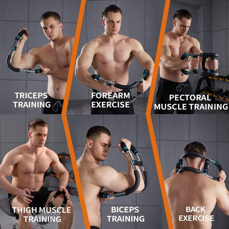 Golden Peak US Arm Trainer Chest Workout Strengthen Chest and Arm Muscles Men'S Fitness Trainer Detachable Portable Spring Resistance Home Fitness Equipment Springtok【Paired with Wrist Kit Gloves】
