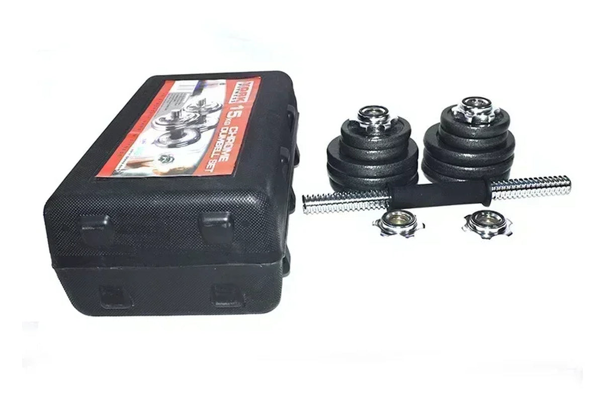 High-Quality 20Kg Painted Dumbbell Suit Can Be Turned into Barbell Adjustable Household Weight Lifting Squat Fitness Equipment.