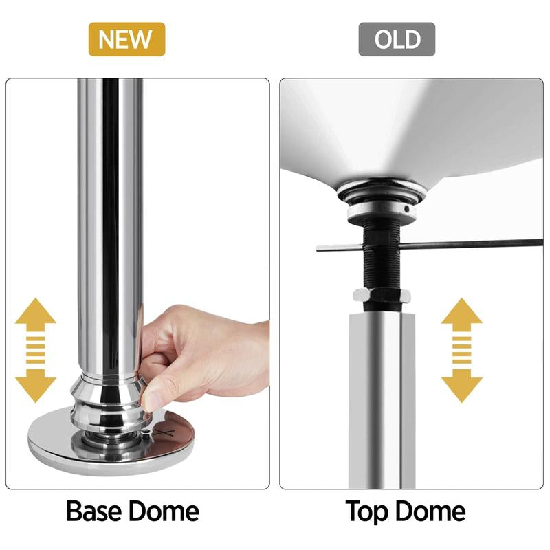 【Heavy Duty】Yaheetech 45Mm Portable Dance Pole Spinning Static Dancing Pole for Home Portable Removable Home Dancing Pole, Height Adjustable 7'-9',#Fathersdaygift
