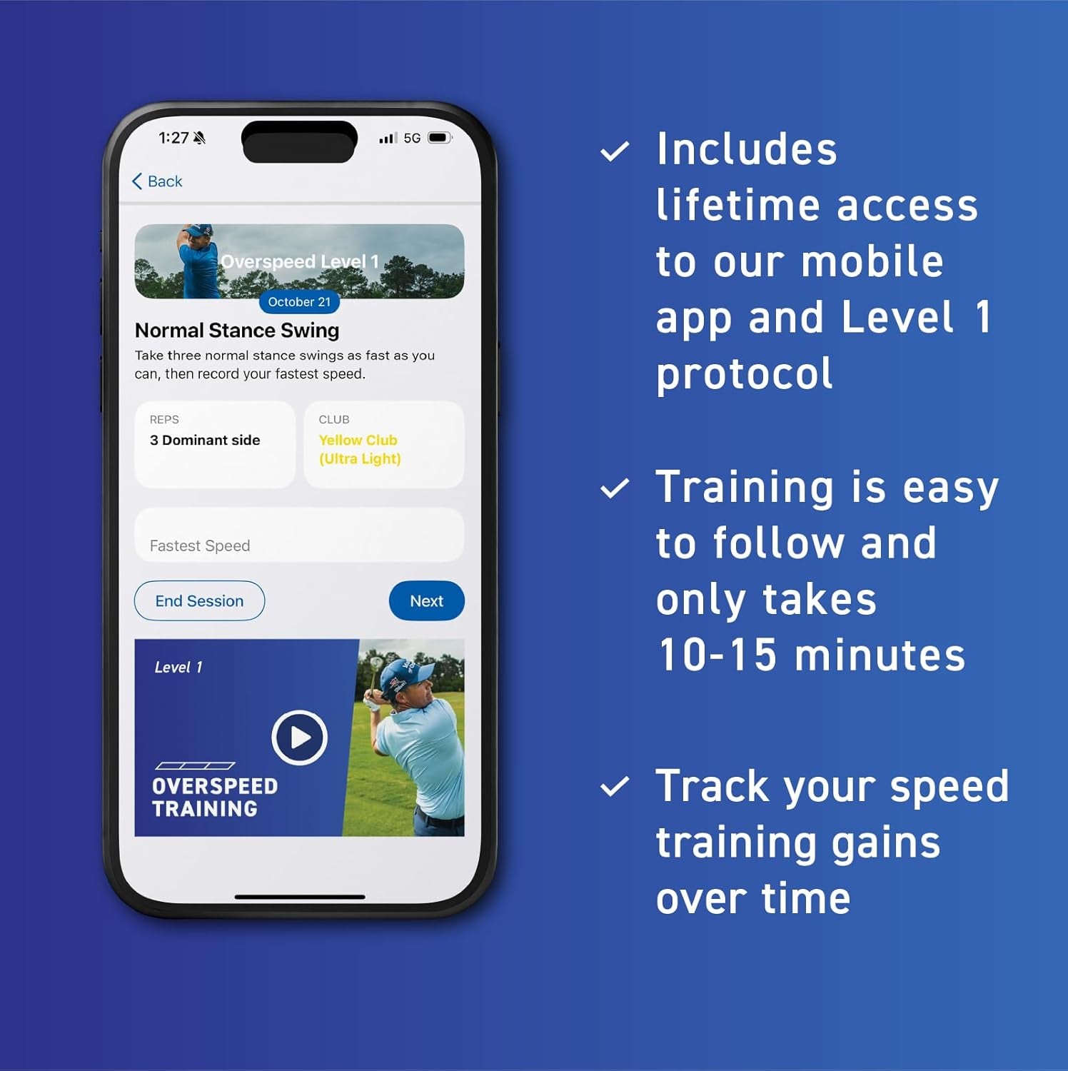 Golf Swing Speed Training Aid, Green, Blue, Red, Men'S System