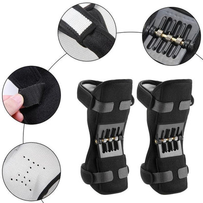 Knee Support Brace with 4 Springs, Knee Brace for Men & Women, Universal Sports Knee Pads for Running Jogging Cycling