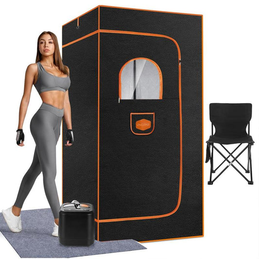 ONEAMG Portable Sauna Box for Home, Personal Steam Nurecover Saunas Heater at Home Use, Indoor Foldable Sauna Tent, Dry Sauna SPA (36X36X71 Inch）