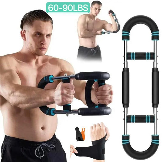 Golden Peak US Arm Trainer Chest Workout Strengthen Chest and Arm Muscles Men'S Fitness Trainer Detachable Portable Spring Resistance Home Fitness Equipment Springtok【Paired with Wrist Kit Gloves】