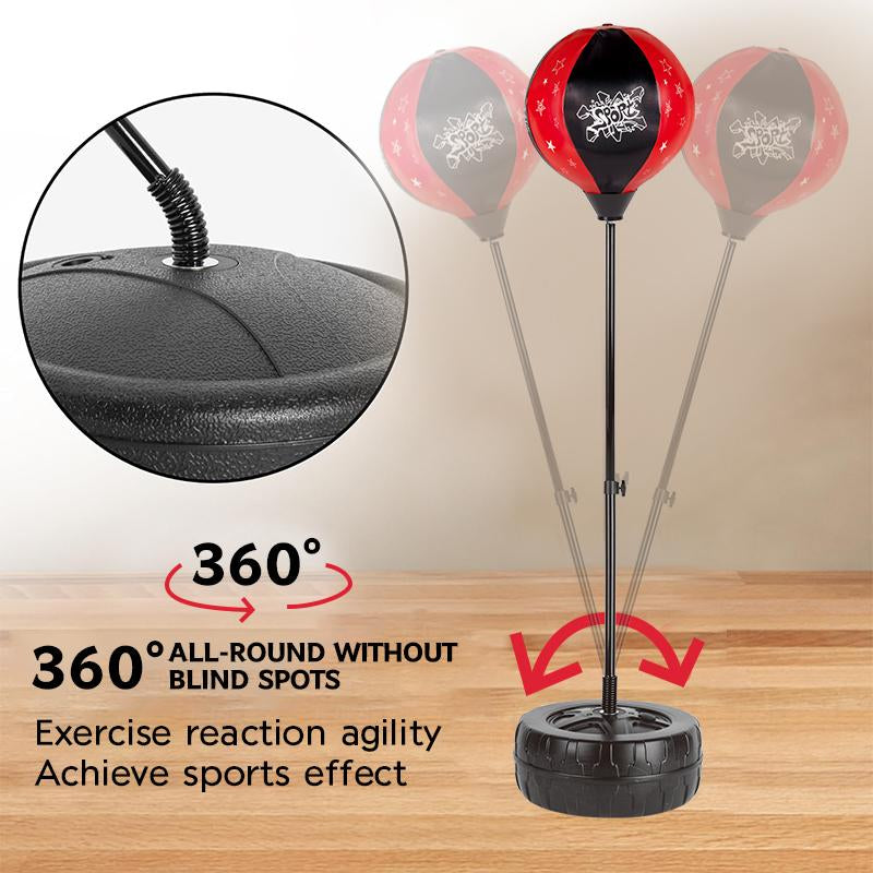Punching Bag for Ages 3-8 Years Old Kids - Height Adjustable Boxing Bag with Boxing Gloves, Sport Toy for Boys & Girls, Ideal Christmas Birthday Gift