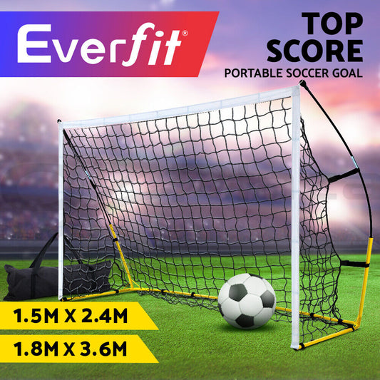 Everfit Portable Soccer Football Goal Net Kids Outdoor Training Sports 3.6M