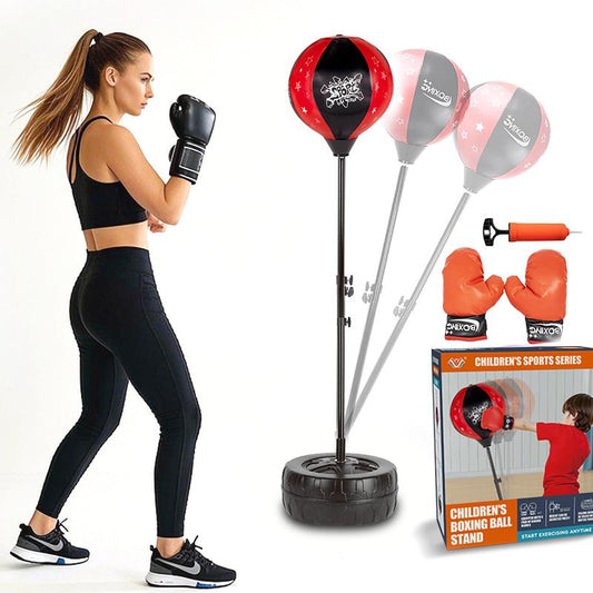 Punching Bag for Ages 3-8 Years Old Kids - Height Adjustable Boxing Bag with Boxing Gloves, Sport Toy for Boys & Girls, Ideal Christmas Birthday Gift