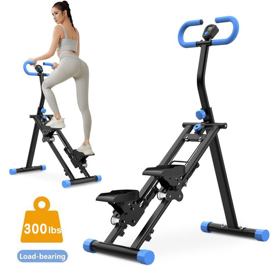[Dufominc] 265Lbs Stair Stepper Climber Machine with Handlebar - 196N Resistance Upgrade Vertical Climber Workout Machine for Full-Body Exercise Climber Fitness Equipment