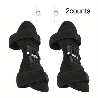 Knee Support Brace with 4 Springs, Knee Brace for Men & Women, Universal Sports Knee Pads for Running Jogging Cycling