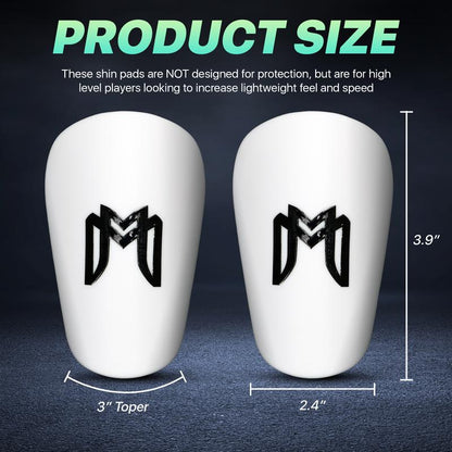 Medicaptain Miniguards - Mini Shin Gaurds/Pads for HIGH LEVEL PLAYERS - MEN, WOMEN, TEENS - Tiny Shin Guards Optimized for Speed and Lightweight Feel