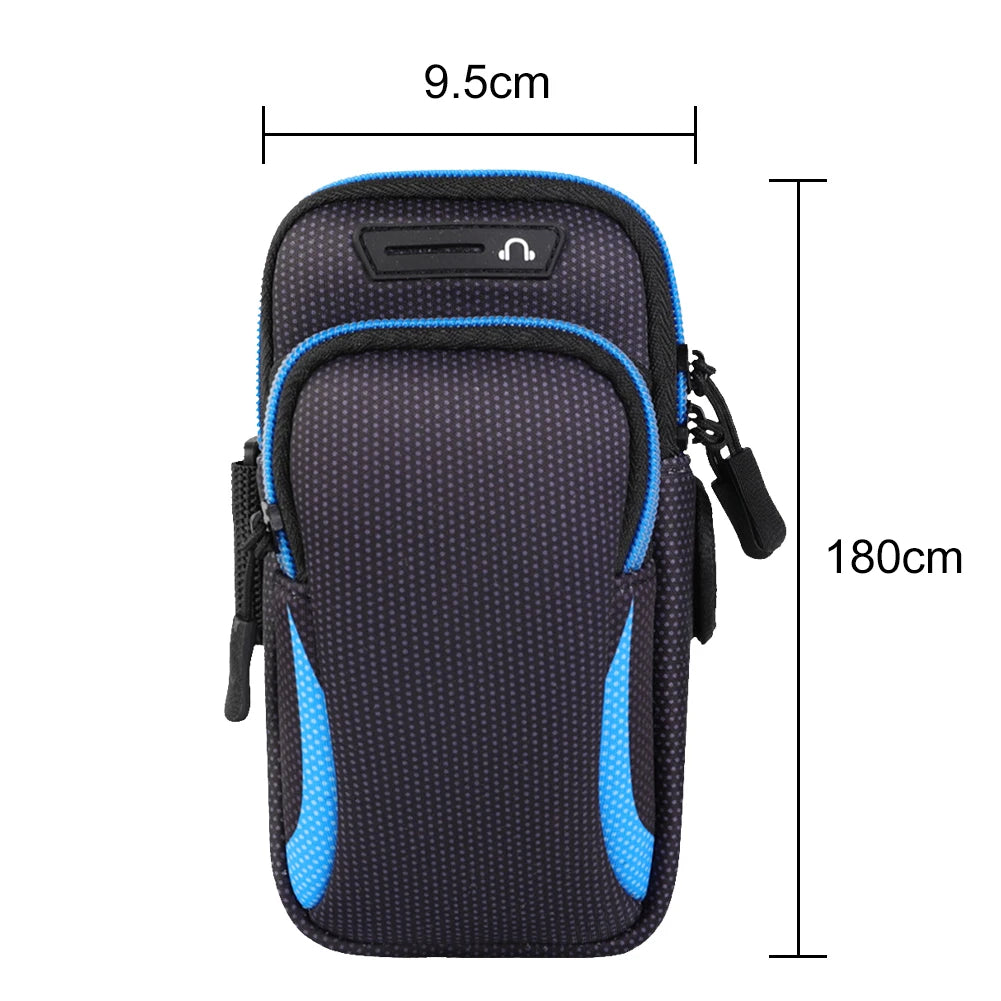 Waterproof Armband Sport Phone Case for Running Arm Phone Holder Sports Mobile Bag Hand Running Fitness Pouch under 6.5" 7.2"