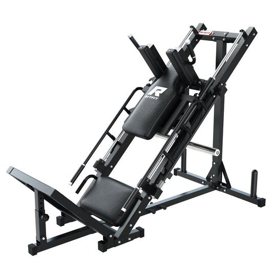 Ritfit BLP01 2-In-1 Leg Press and Hack Squat Machine with Steel Foot Pedals and Anti-Slip Patterns Home Gym Hip Abduction Machines