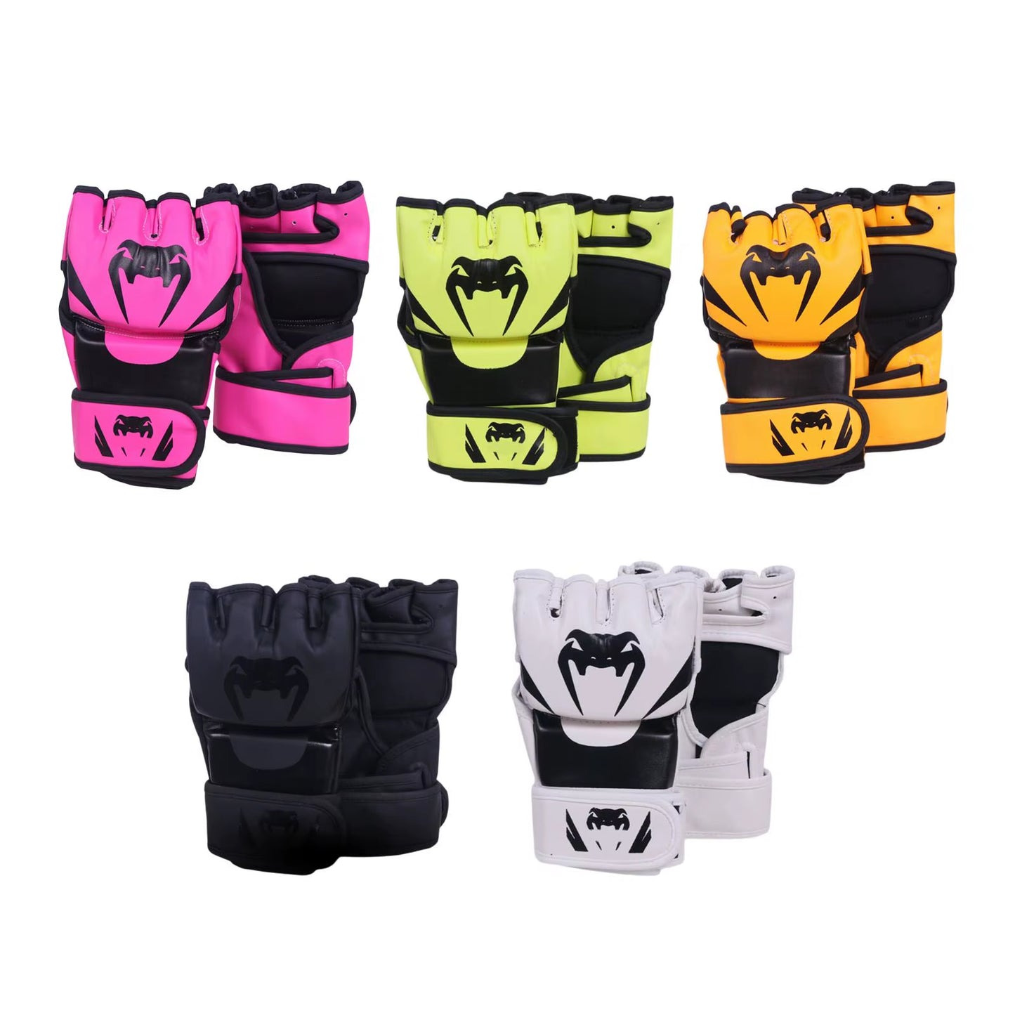Mma Gloves Sparring Gear Kickboxing Gloves Portable Wear Resistant Half Finger
