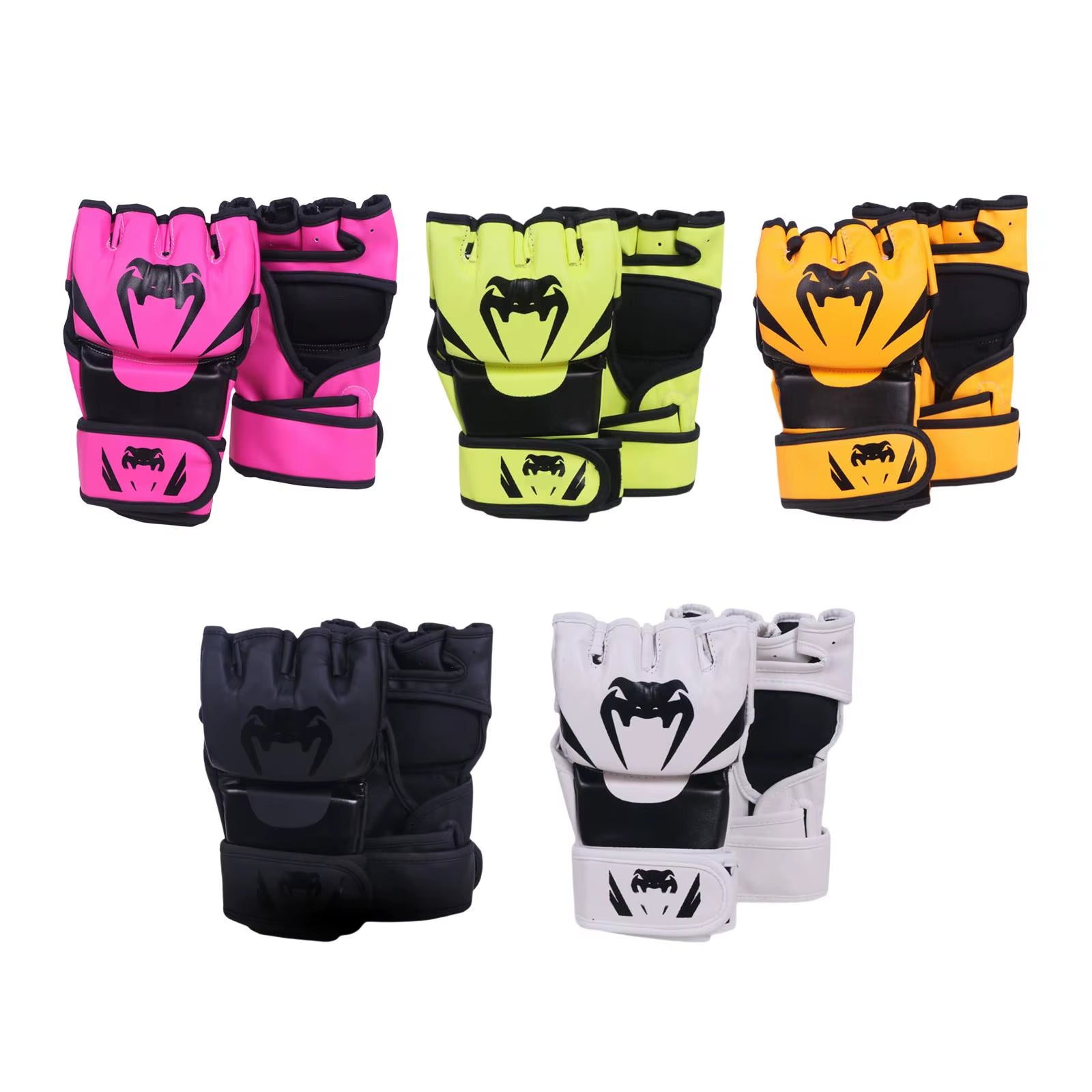 Mma Gloves Sparring Gear Kickboxing Gloves Portable Wear Resistant Half Finger