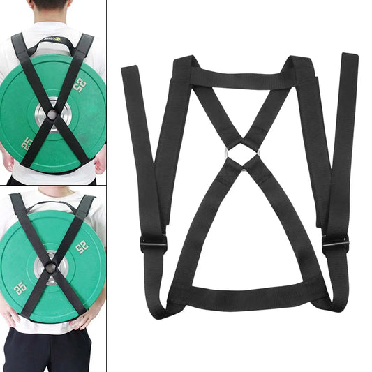 Body Weight Portable Weightlifting Barbell Plates Weighting Vest Strap for Pull Ups