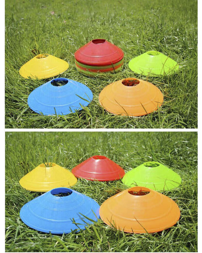 60 Pack Training Discs Markers Cones Soccer Rugby Fitness Exercise Sports